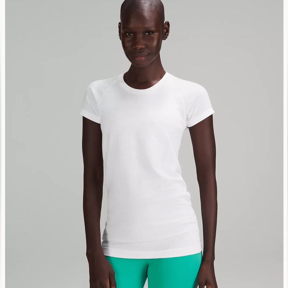 Lululemon white swiftly tect short sleeve